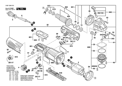 Part Location Diagram of 1607233474 Bosch Tool SPEED CONTROL