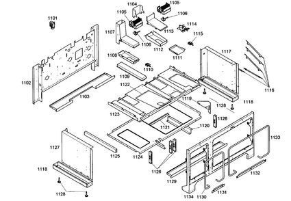 Mounting Diagram and Parts List for PRG486EDG01  Thermador Range