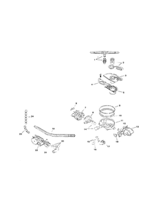 Component Assemblies Diagram and Parts List for SMU2042UC 13 Bosch Dishwasher
