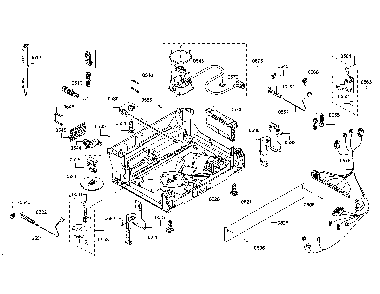Base/power cord Diagram and Parts List for SHP865WF6N 01 Bosch Dishwasher