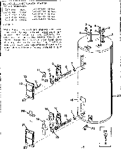 Replacement Parts Diagram and Parts List for 153312831  Kenmore Water Heater