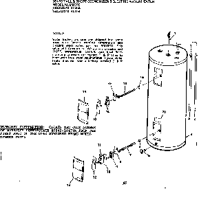 Replacement Parts Diagram and Parts List for 153312140  Kenmore Water Heater