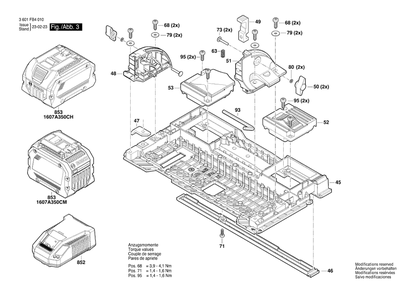 Part Location Diagram of 2601073020 Bosch Tool COVER