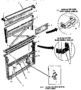 Cv 2230 Ventilator Intake Diagram and Parts List for CCV36  Thermador Cooktop
