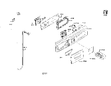 Panel-facia/power cord Diagram and Parts List for WAW285H2UC 12 Bosch Washer