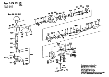 Section 1 Diagram and Parts List for 0607551101  Bosch Nibbler & Shears