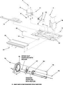 Compressor Diagram and Parts List for RY4951  Gaggenau Refrigerator