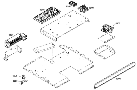 Pcb Assy Diagram and Parts List for HBN3520UC 01 Bosch Wall Oven