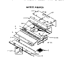 Model Hb30qs Diagram and Parts List for HB30QS  Thermador Range Hood