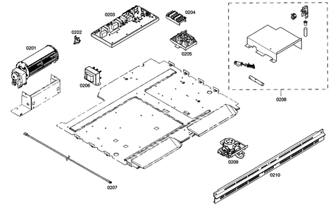 Control Assy Diagram and Parts List for MEW301ES01  Thermador Wall Oven