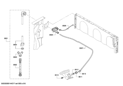 Valve Assy Diagram and Parts List for WTVC853PUC 09 Bosch Dryer