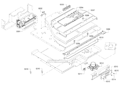 Pcb Diagram and Parts List for HBN8451UC 01 Bosch Wall Oven