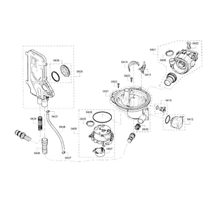 Valve Assy Diagram and Parts List for SHP65T55UC 02 Bosch Dishwasher