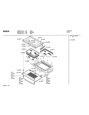 05 - DOOR ASSEMBLY Diagram and Parts List for HBN742AUC(FD8207-)  Bosch Wall Oven