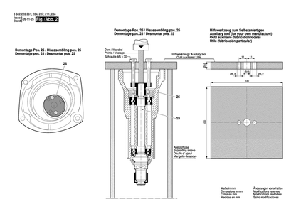 Diagram 2 Diagram and Parts List for GR55 0 602 HF0 001 Bosch Sander Grinder