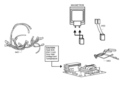 Wiring Diagram and Parts List for BM281730 01 Gaggenau Microwave