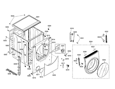 Part Location Diagram of 00246088 Bosch Door