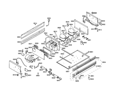Compressor/condenser Diagram and Parts List for T36IT70PNS 01 Thermador Refrigerator
