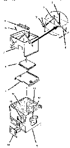 Section 2 Diagram and Parts List for CGB19  Thermador Grill