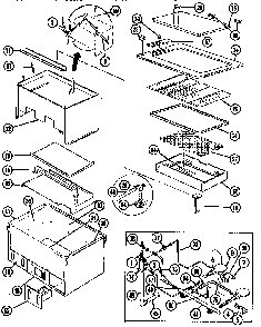 Cg 29f Diagram and Parts List for CG29FLP  Thermador Grill