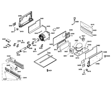 Compressor Diagram and Parts List for T24ID80NLP 31 Thermador Freezer