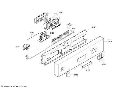 Diagram 1 Diagram and Parts List for SHU3305UC-14  Bosch Dishwasher