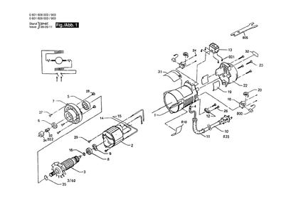 Part Location Diagram of 3606120529 Bosch Spindle