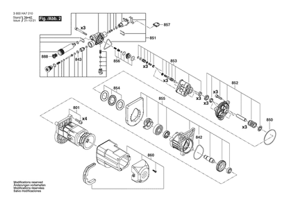 Part Location Diagram of F016F04440 Bosch Tool PUMP UNIT