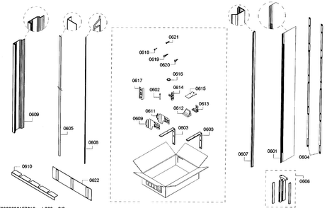 Tri Diagram and Parts List for T24IR70NSP 43 Thermador Refrigerator