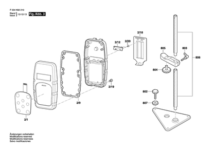 Part Location Diagram of 2610A07435 Bosch Tool #2 X 1/4 TORX PAN HEAD TYPE AB