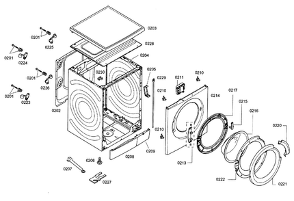Part Location Diagram of 00747538 Bosch 00 Window Frame