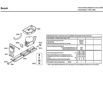Compressor Diagram and Parts List for B11CB50SSS 08 Bosch Refrigerator