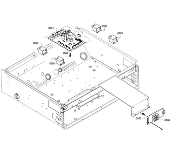 Pcb's Layout Diagram and Parts List for PRD304GHU 06 Thermador Range