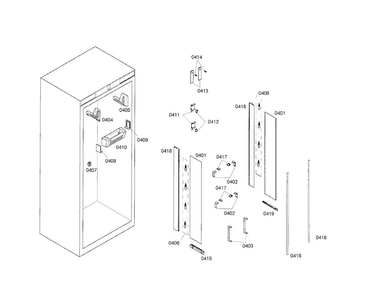 Lighting Diagram and Parts List for T30IR70NSP-05  Thermador Refrigerator