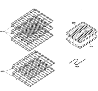 Shelfs Diagram and Parts List for HBN5660UC 02 Bosch Wall Oven