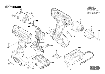 Part Location Diagram of 2609111496 Bosch Tool SCREW