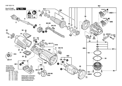 Part Location Diagram of 1607000EA7 Bosch Lever