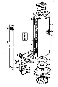 Replacement Parts Diagram and Parts List for 15333560  Kenmore Water Heater