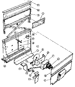 Cv236 Ventilator Intake Diagram and Parts List for CV136  Thermador Cooktop