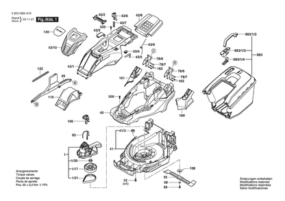 Part Location Diagram of 1600A02DY2 Bosch Button