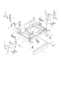 Base Diagram and Parts List for SHU4036UC 06 Bosch Dishwasher