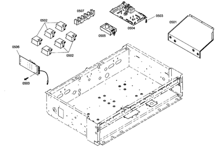 Control Assy Diagram and Parts List for PRG366EG01  Thermador Range