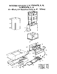 Range Hood Diagram and Parts List for HDI  Thermador Range Hood