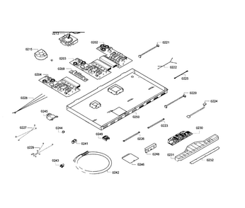 Pcb's Assy Diagram and Parts List for NIT8666UC 01 Bosch Cooktop