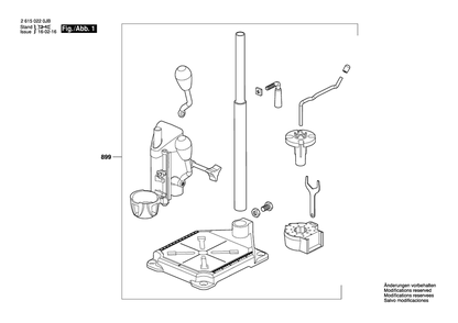 Part Location Diagram of 26150220JB Dremel Component
