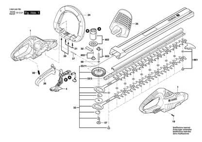 Part Location Diagram of 1600A00750 Bosch Support