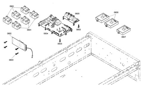 Control Assy Diagram and Parts List for PRG486ELG01  Thermador Range