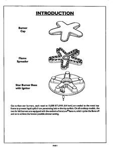 Introduction Diagram and Parts List for PRDS486GL  Thermador Range