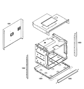 Oven Cabinet Diagram and Parts List for HBL5760UC 02 Bosch Microwave