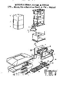 Section 2 Diagram and Parts List for HDI54  Thermador Range Hood